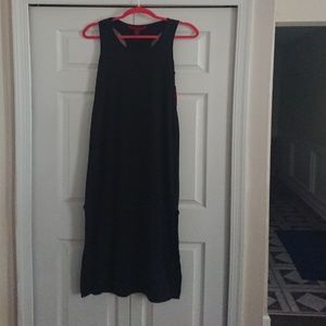 Sleeveless black dress